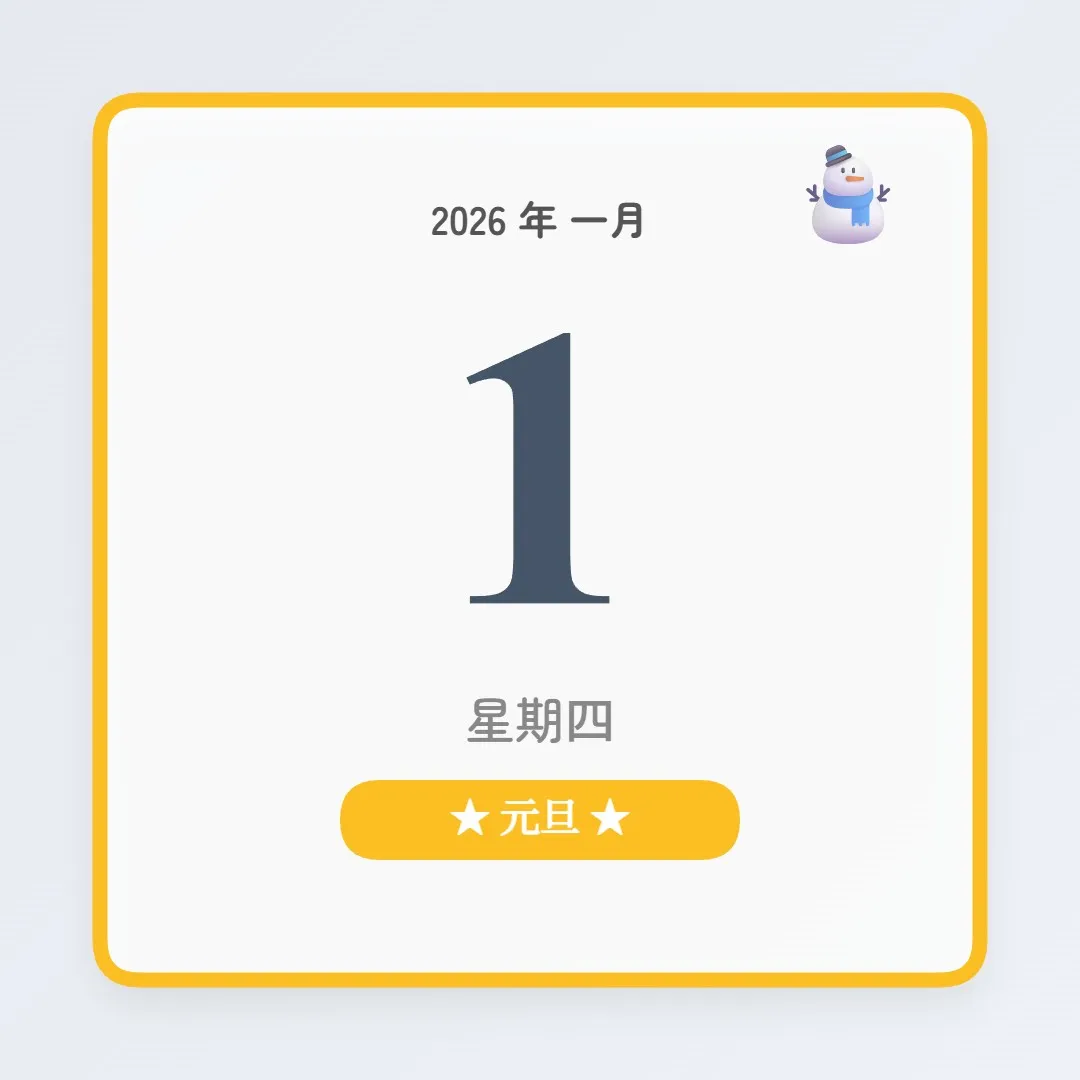 2026年1月1日 - 星座運勢、歷史事件、名人生日