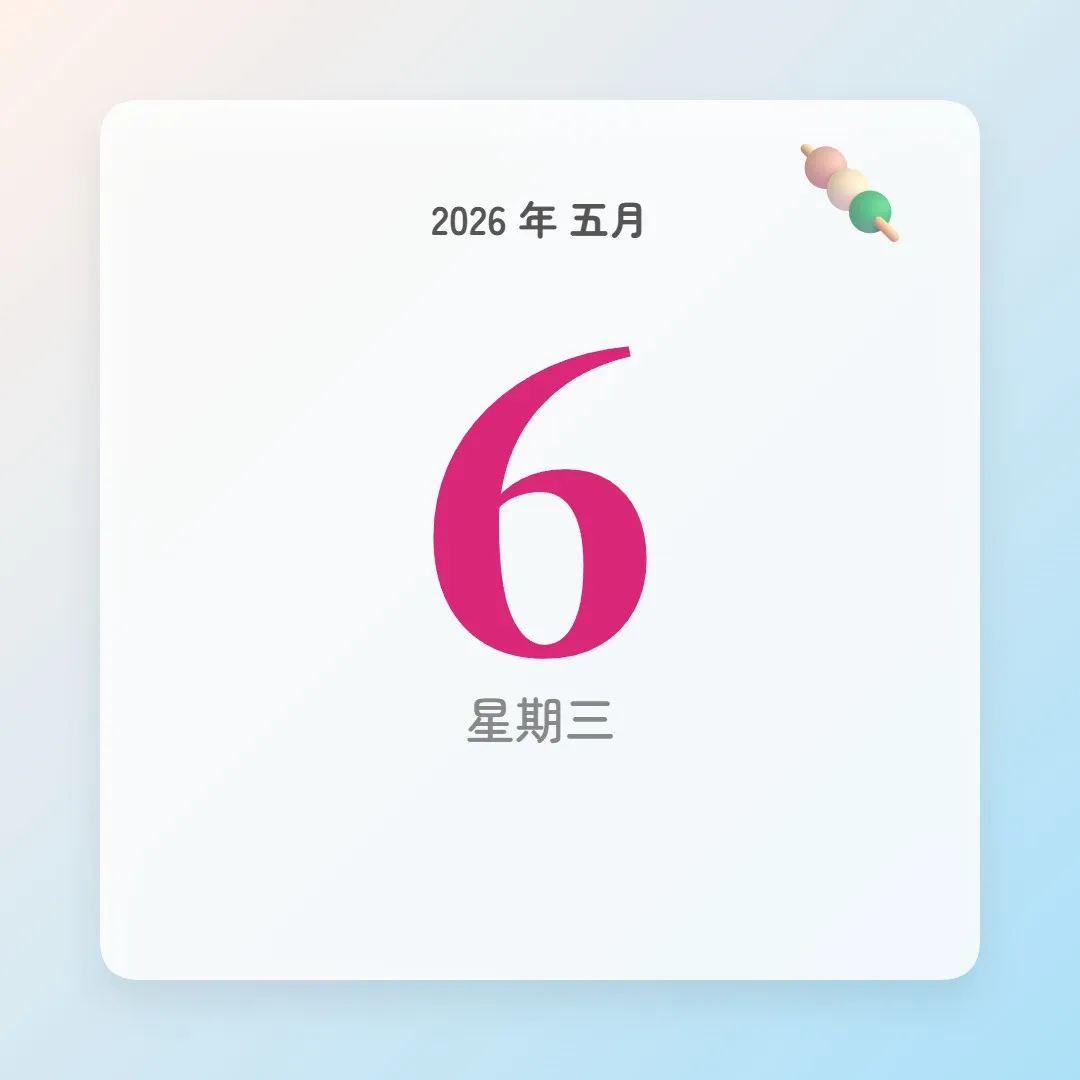2026年5月6日 - 星座運勢、歷史事件、名人生日