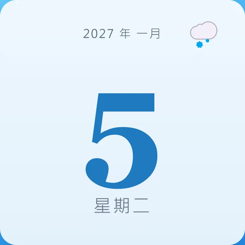2027年1月5日 - 星座運勢、歷史事件、名人生日